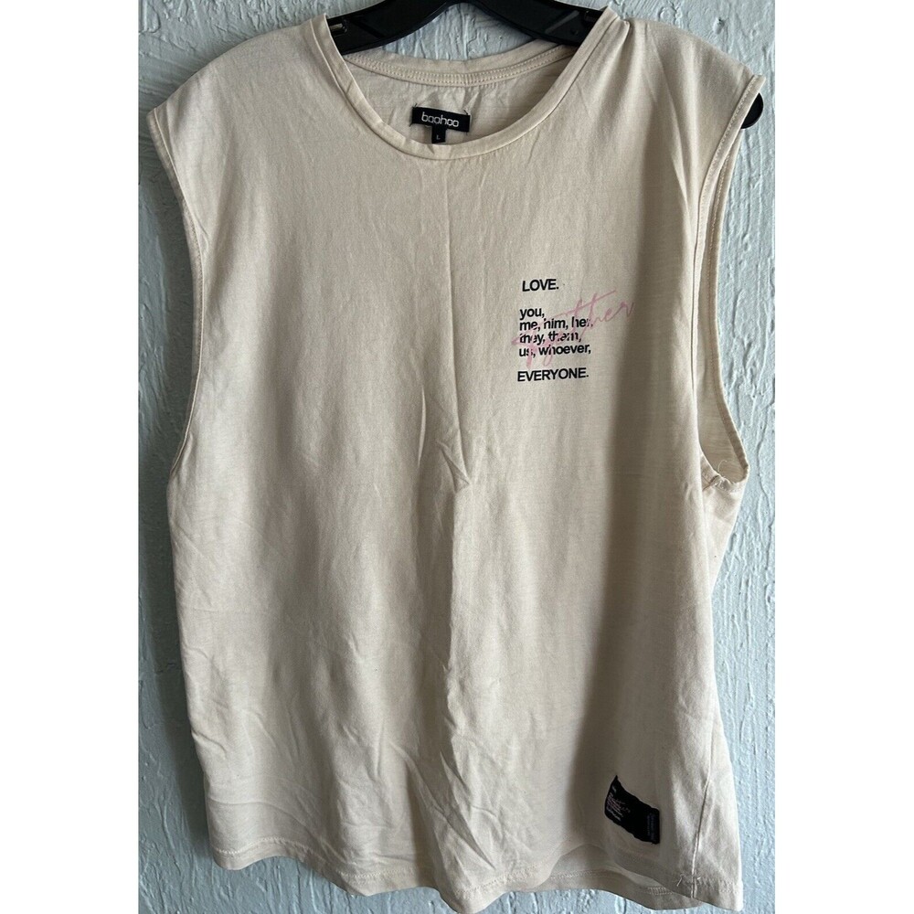 Boohoo MAN Men's Size  L   Gym Racer Tank NWOT